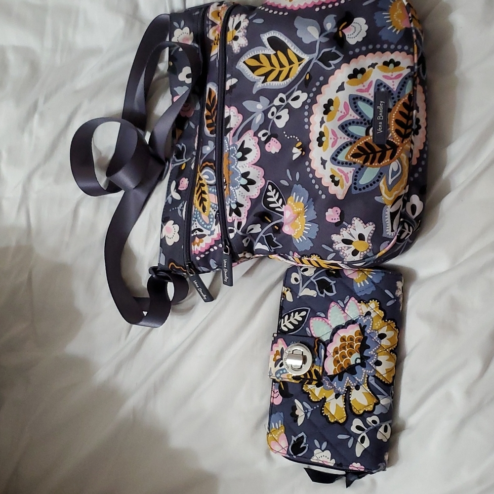 Matching Vera Bradley Crossbody and Wallet